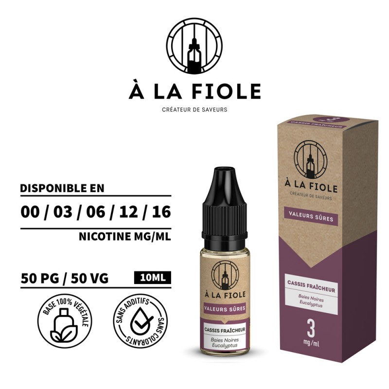 Cassis fraîcheur - 10ml (3mg)