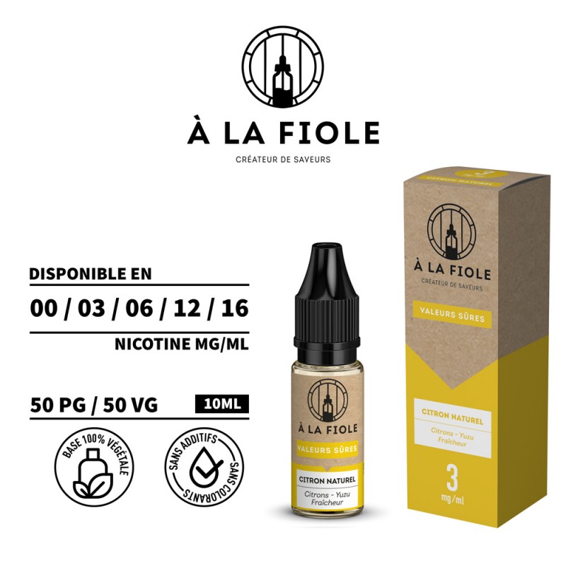 Citron naturel - 10ml (3mg)