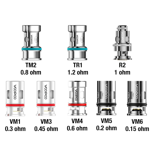Résistances Voopoo PNP (0,15 ohm)