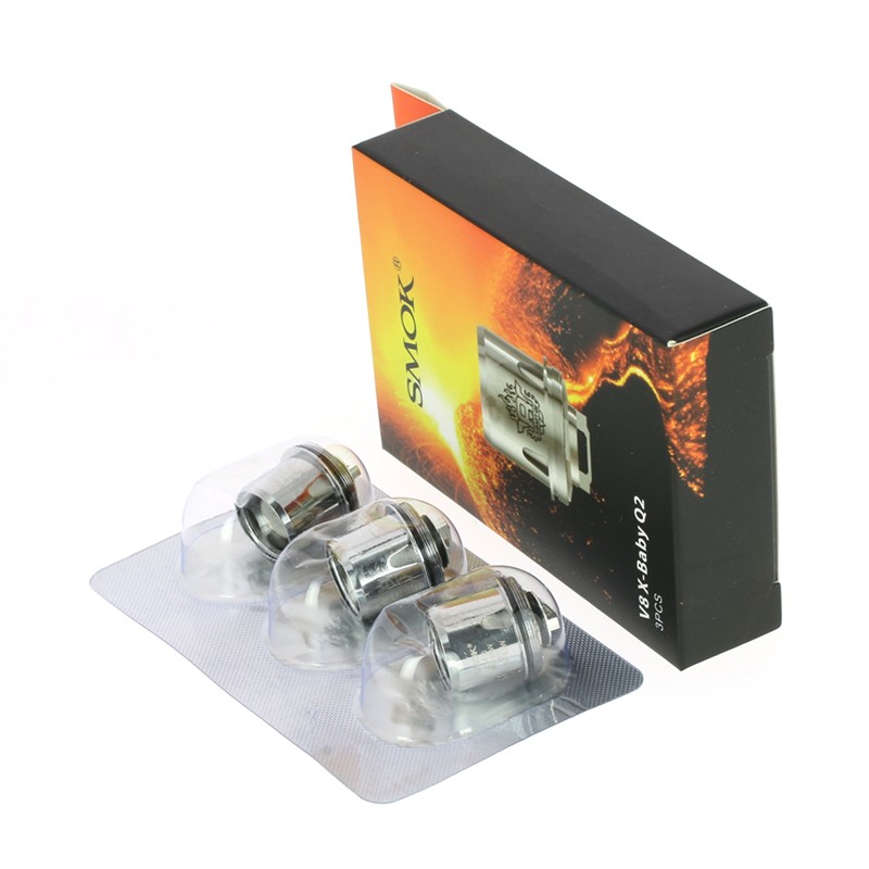 Résistances Smok TFV8 X-baby - A l'unité (0,25 ohm (Dual coil))