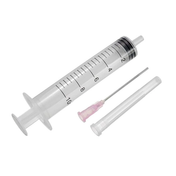 Seringue avec aiguille plate - 10ml
