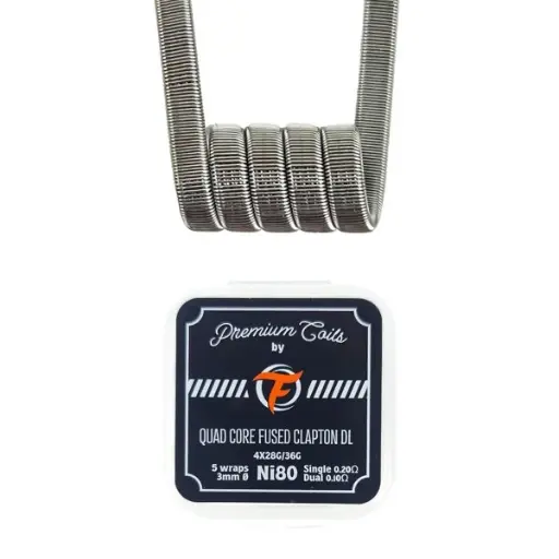 Quad Core Fused Clapton DL Ni80 - 0.20Ω - Boite de 10