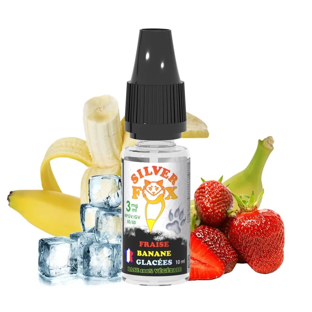 Fraise banane Glacés - 10ml